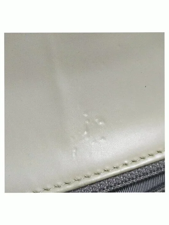 Authentic Chanel Boy Bag Mint Green Quilted Leather Flap Silver Chain CC Logo - Picture 16 of 16